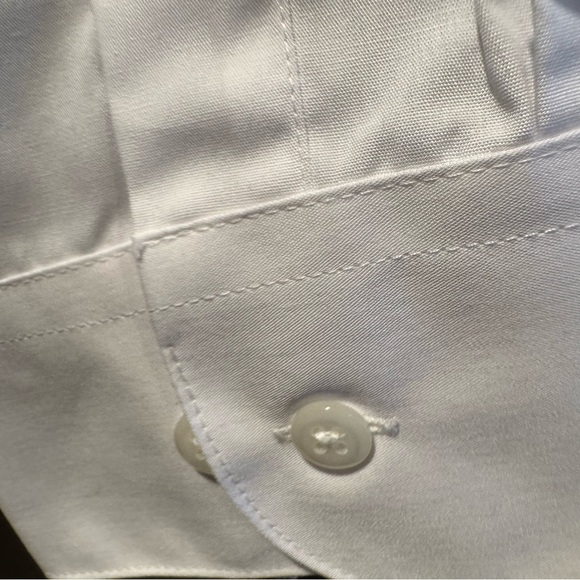 Arrow White Poplin Men's Shirt Size 18.5/ 36-37 - Picture 7 of 9